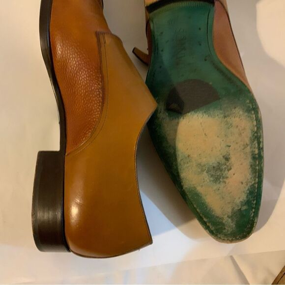 Carlos Santos “Green label” Double buckle Monk Strap Dress Shoes Men\'s Size 12